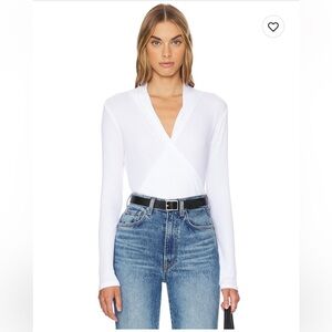 Bobi Wrap Top in White Size Small